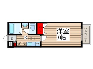 グリ－ンステュディオ若林の物件間取画像